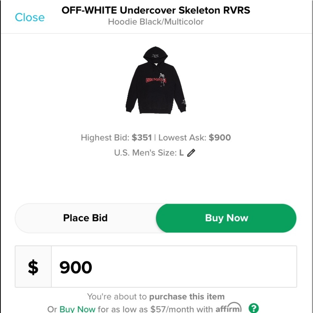 OFF WHITE RVSB HOODIE - Picture 9 of 9